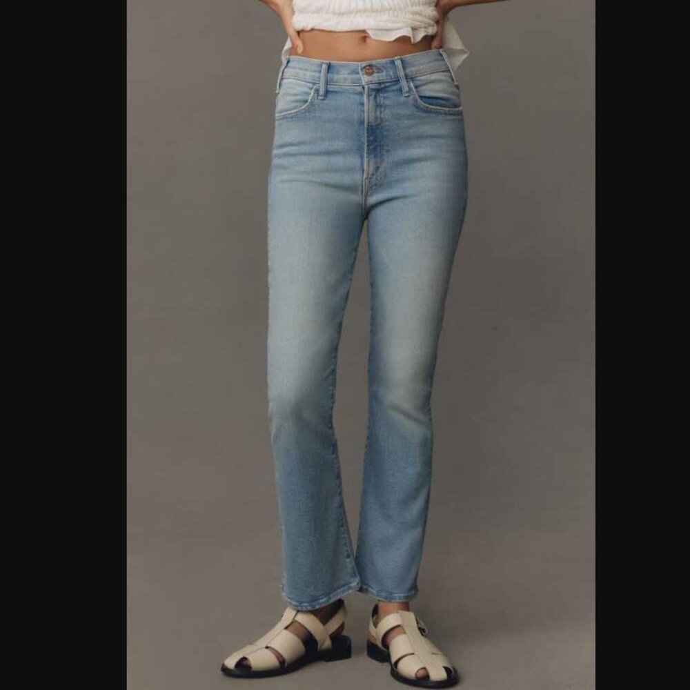 New women's 33 Mother x Anthropologie The Hustler high-rise ankle jeans